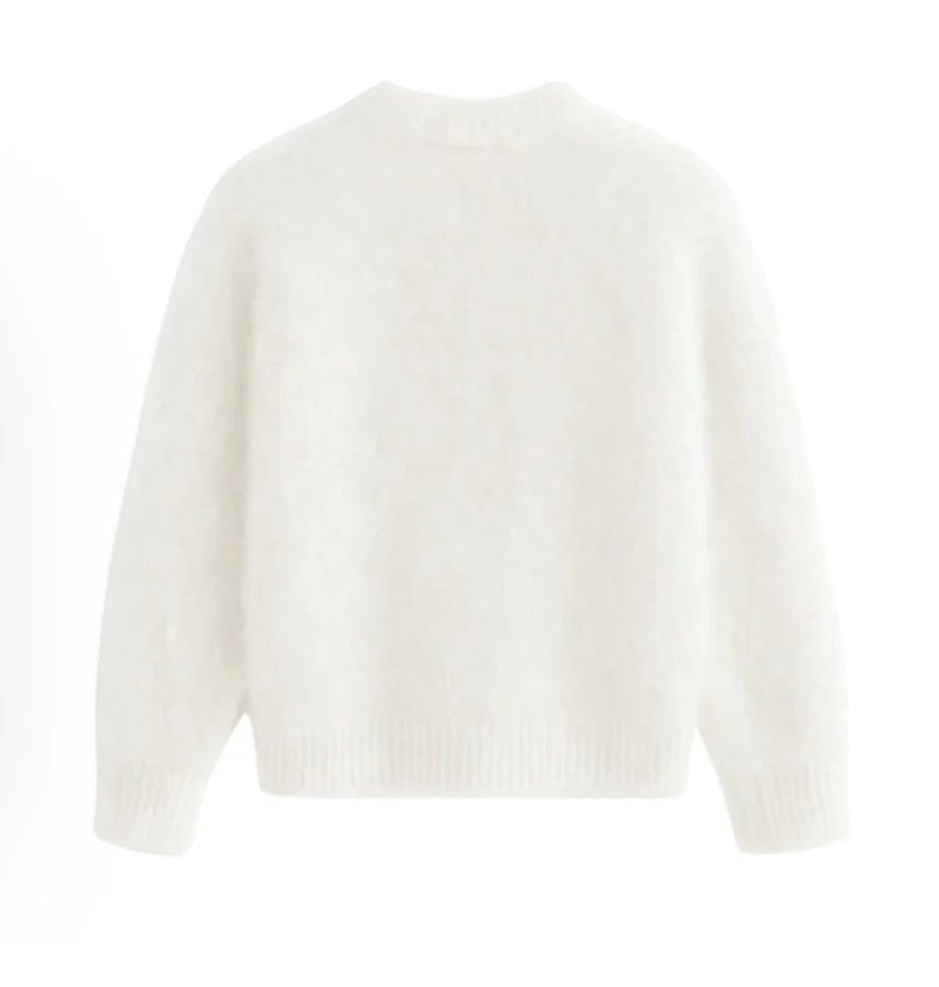 White Mohair Jumper