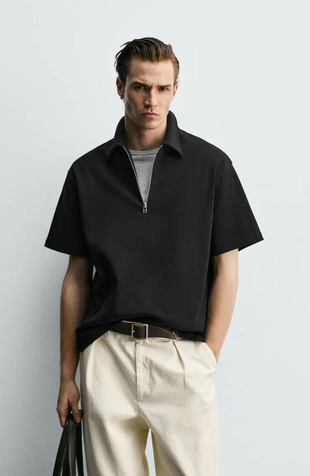 POLO À ZIP